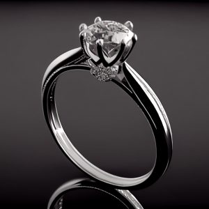 shiny-platinum-wedding-ring-with-precious-gemstone-generated-by-ai